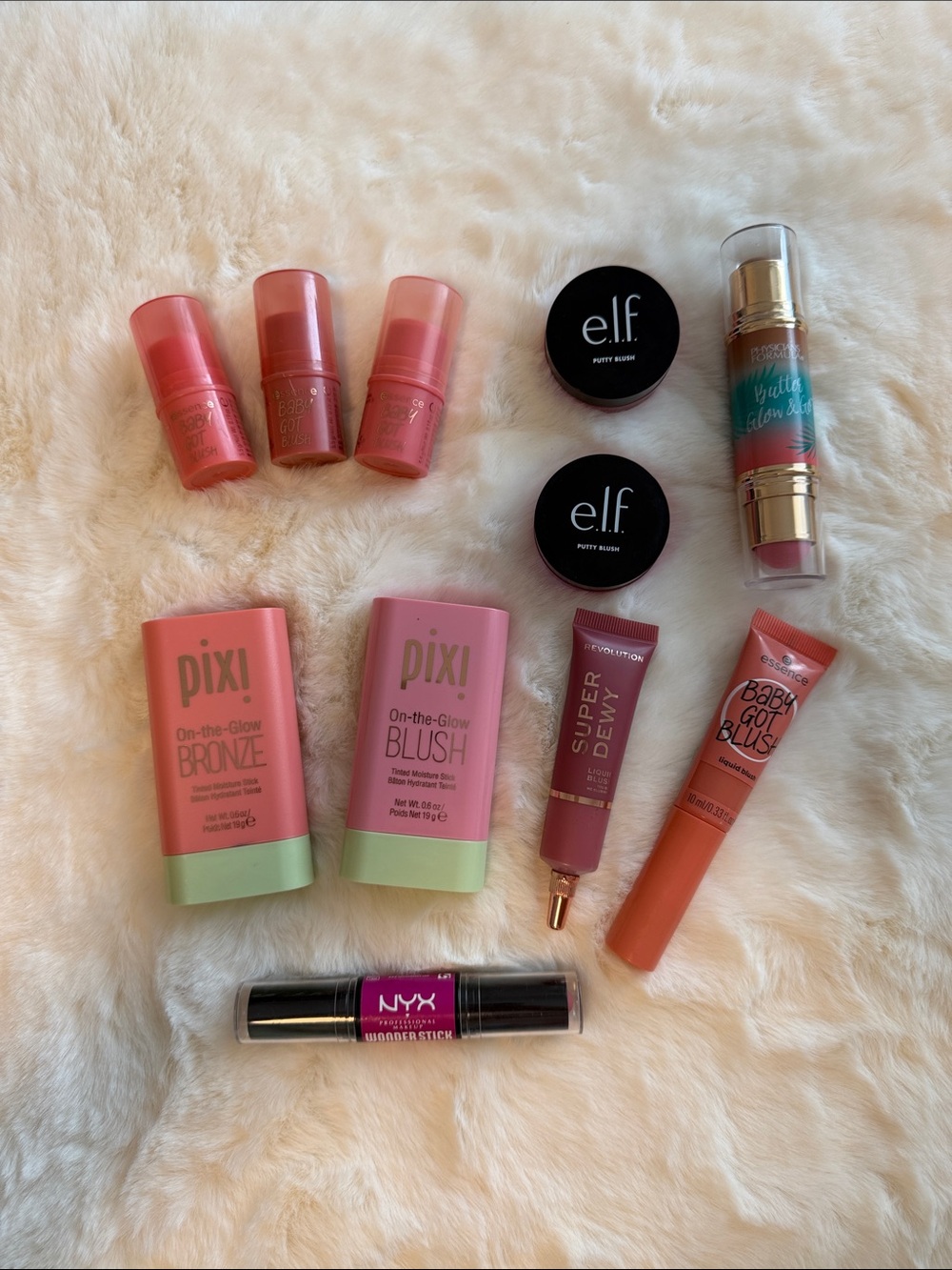 Blush Bundle – Pixi, e.l.f., Essence, NYX & More – 11 Pieces